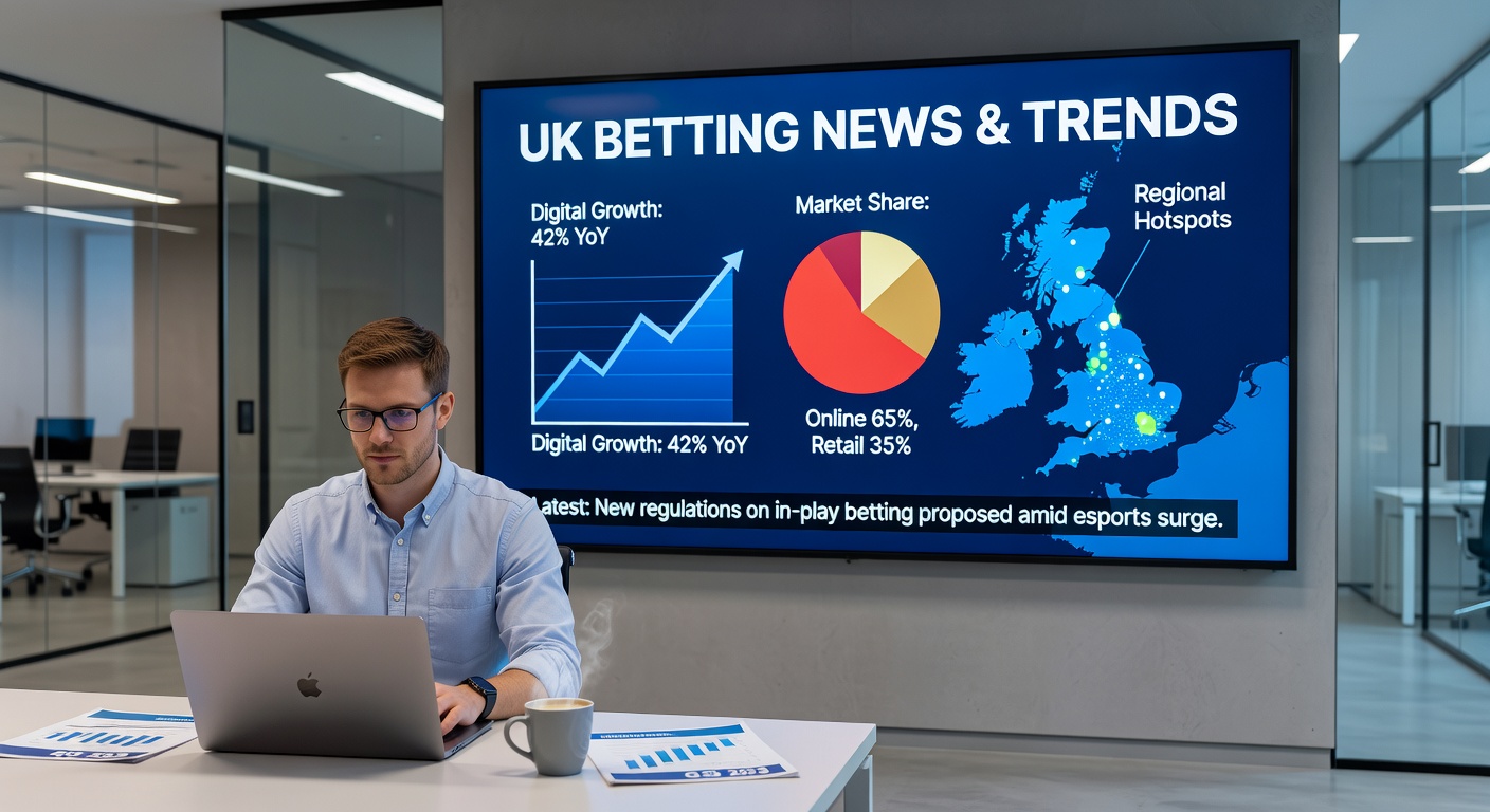Graph showing UK gambling participation rates from the latest Gambling Survey for Great Britain, highlighting betting's rise to third place