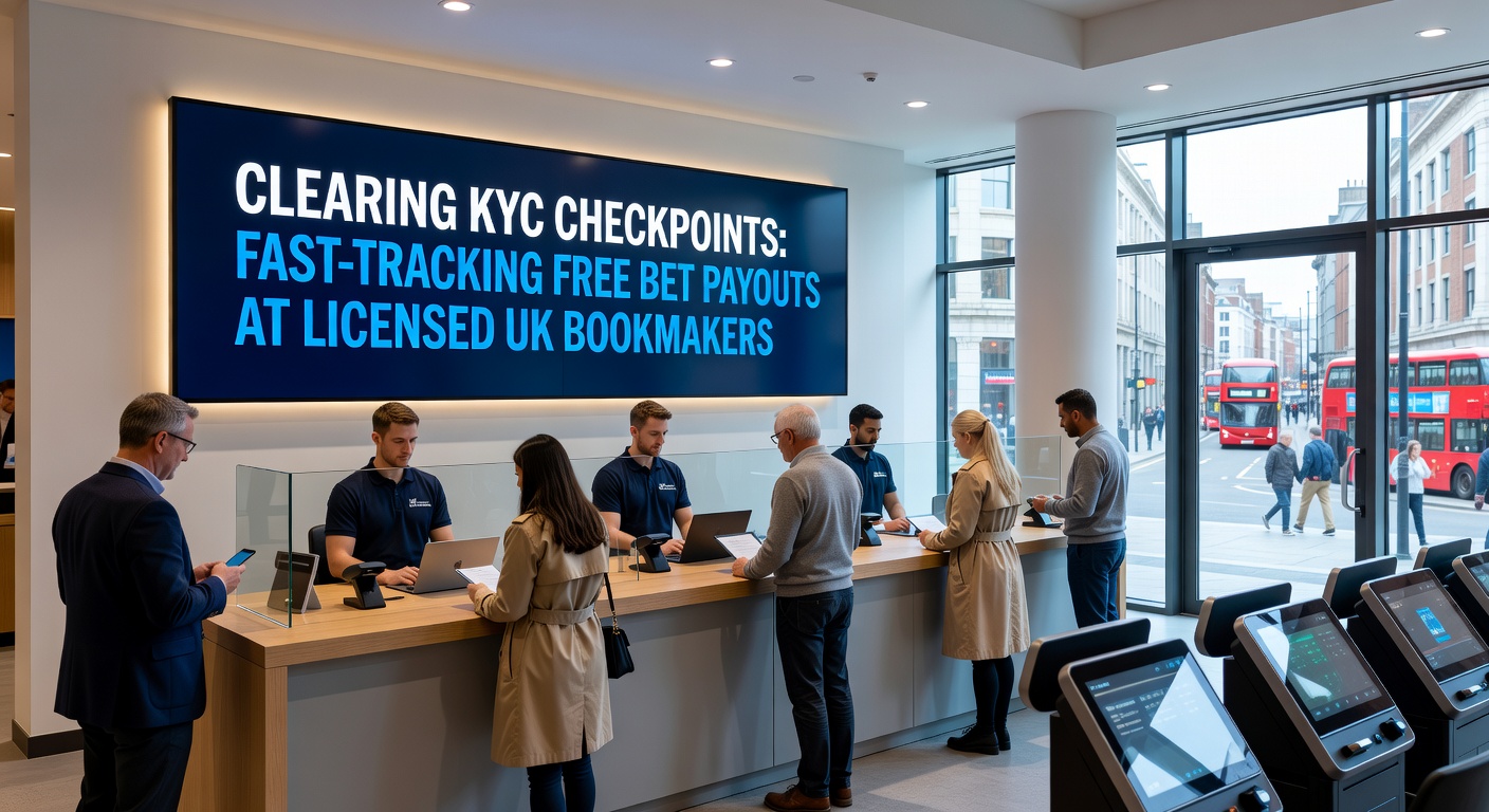 Close-up of a smartphone displaying a completed KYC verification notification next to a payout confirmation screen