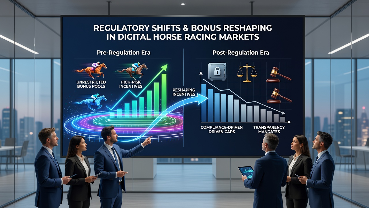 Analytics dashboard displaying bonus usage trends and regulatory compliance metrics for online betting platforms