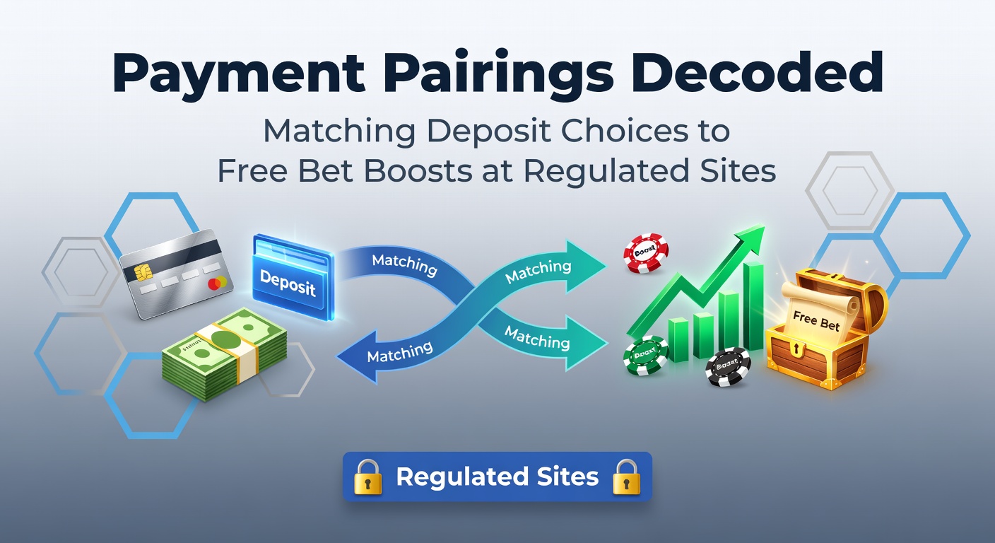 Illustration of various payment methods linking to free bet icons on a betting interface