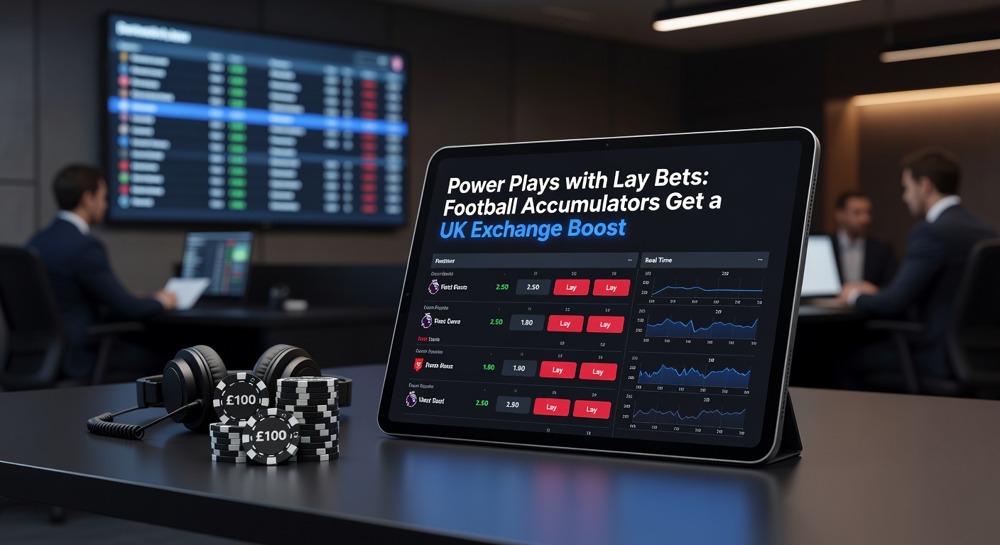 Screenshot of a betting exchange interface displaying a football accumulator with lay options and live odds fluctuations
